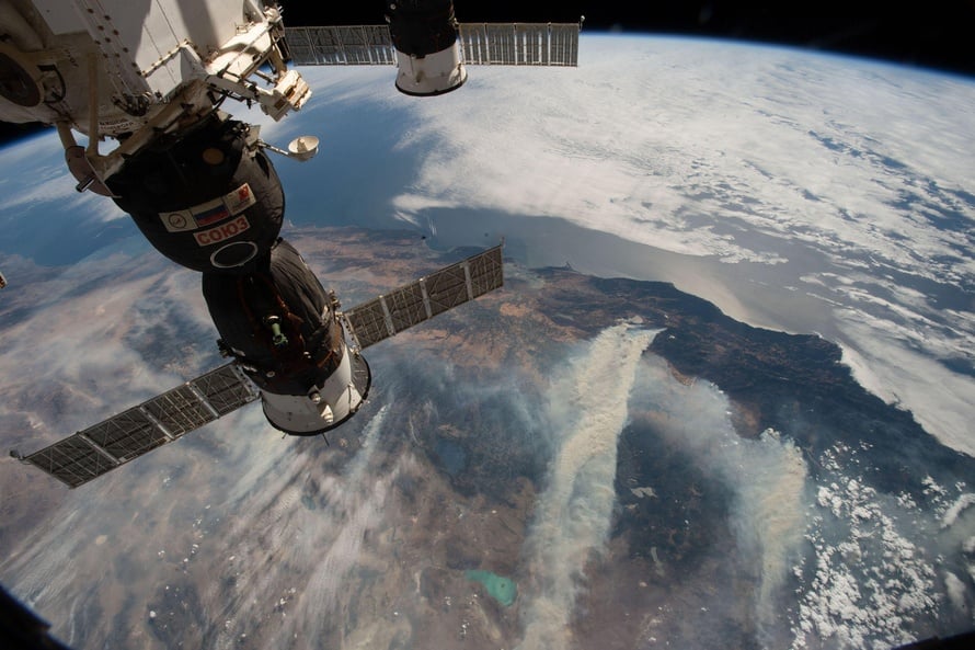 View of the Earth taken from the ISS
